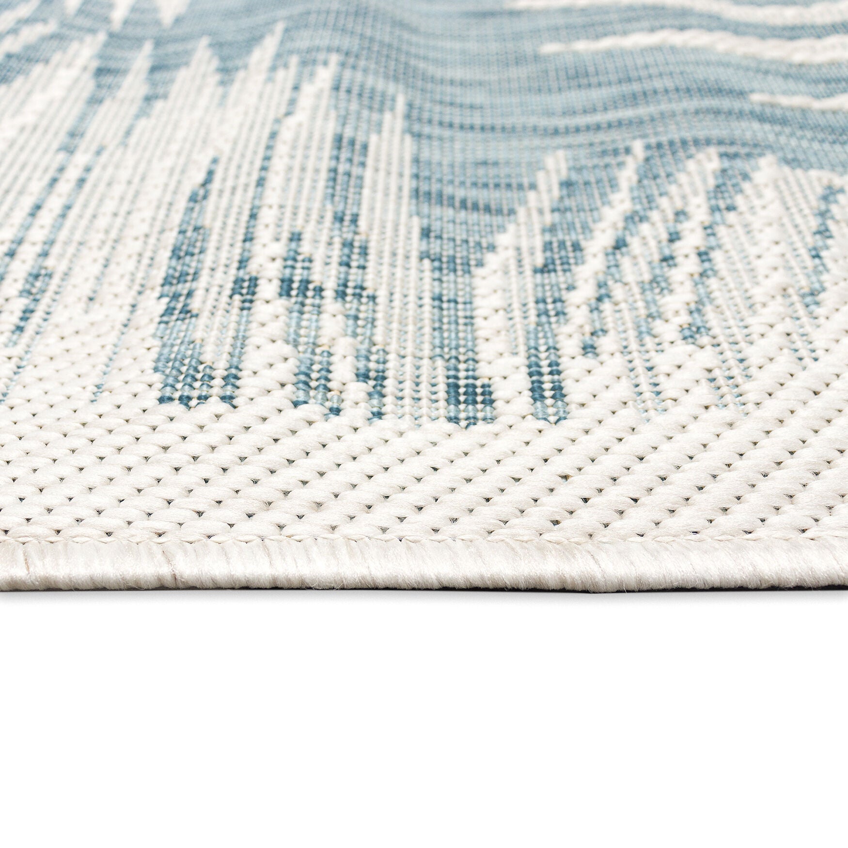 Carmel Fronds Indoor/Outdoor Area Rug Aqua, , alternate image number 2