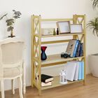 Montego 3-Shelf Folding Bookcase -Natural, , alternate image number null