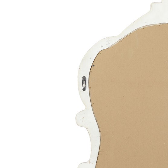 Cream Vintage Wood Wall Mirror, , on-hover image number null