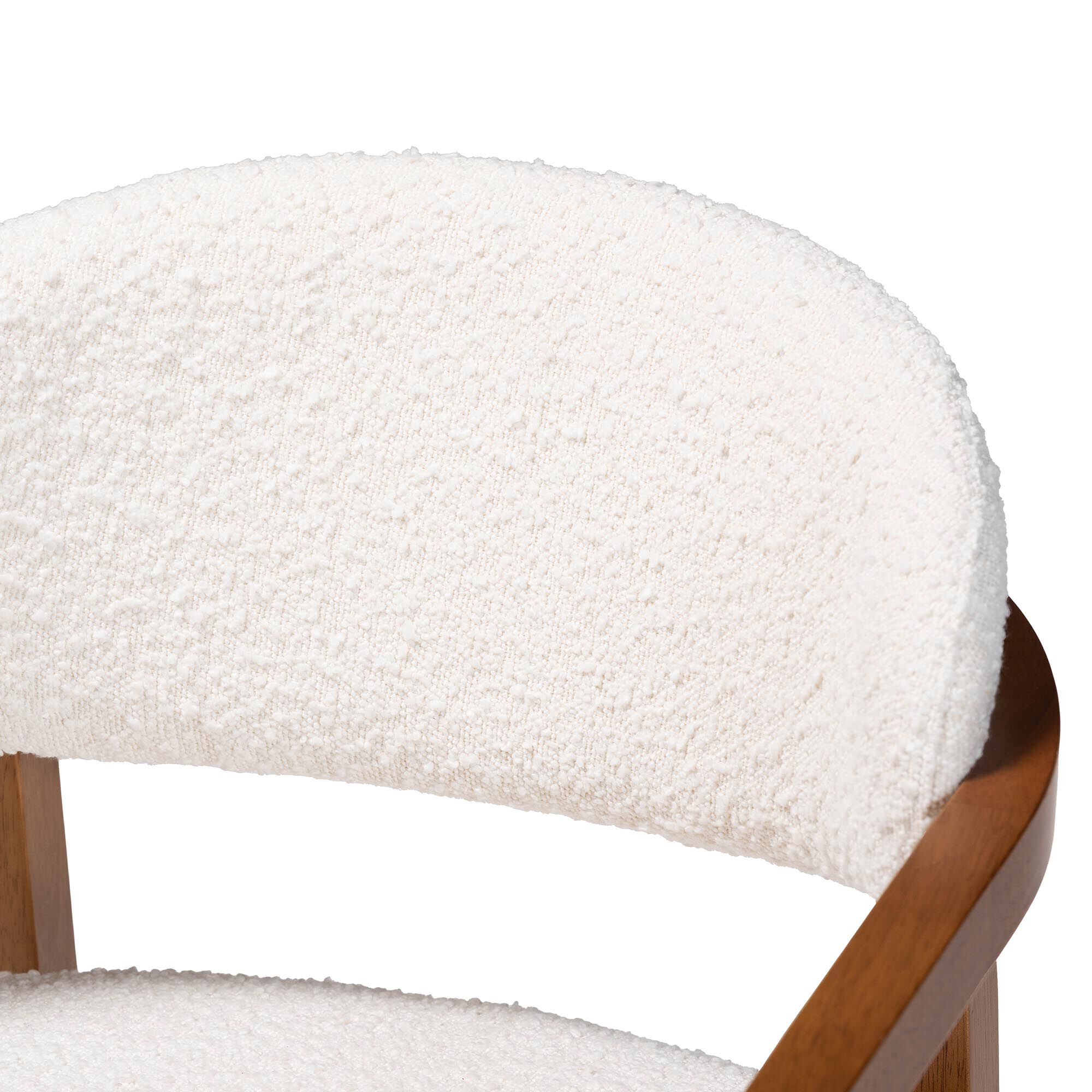Biana Boucle Dining Chair, CREAM, alternate image number 5