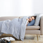 Crystal 15lb Reversible Cooling Weighted 48x72 Blanket with Removable Cover, , alternate image number null