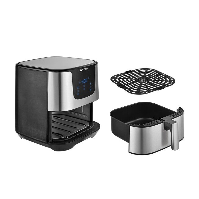 Stainless Steel XL Smart Fryer Pro with Trivet, , on-hover image number 1