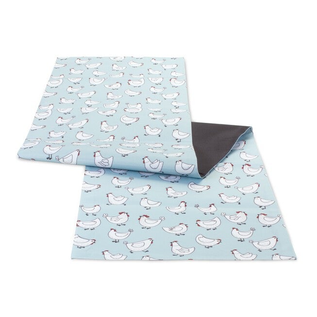 Table Runner 72 inchesL x 16 inchesW Polyester, BLUE/WHITE/RED, hi-res image number 0