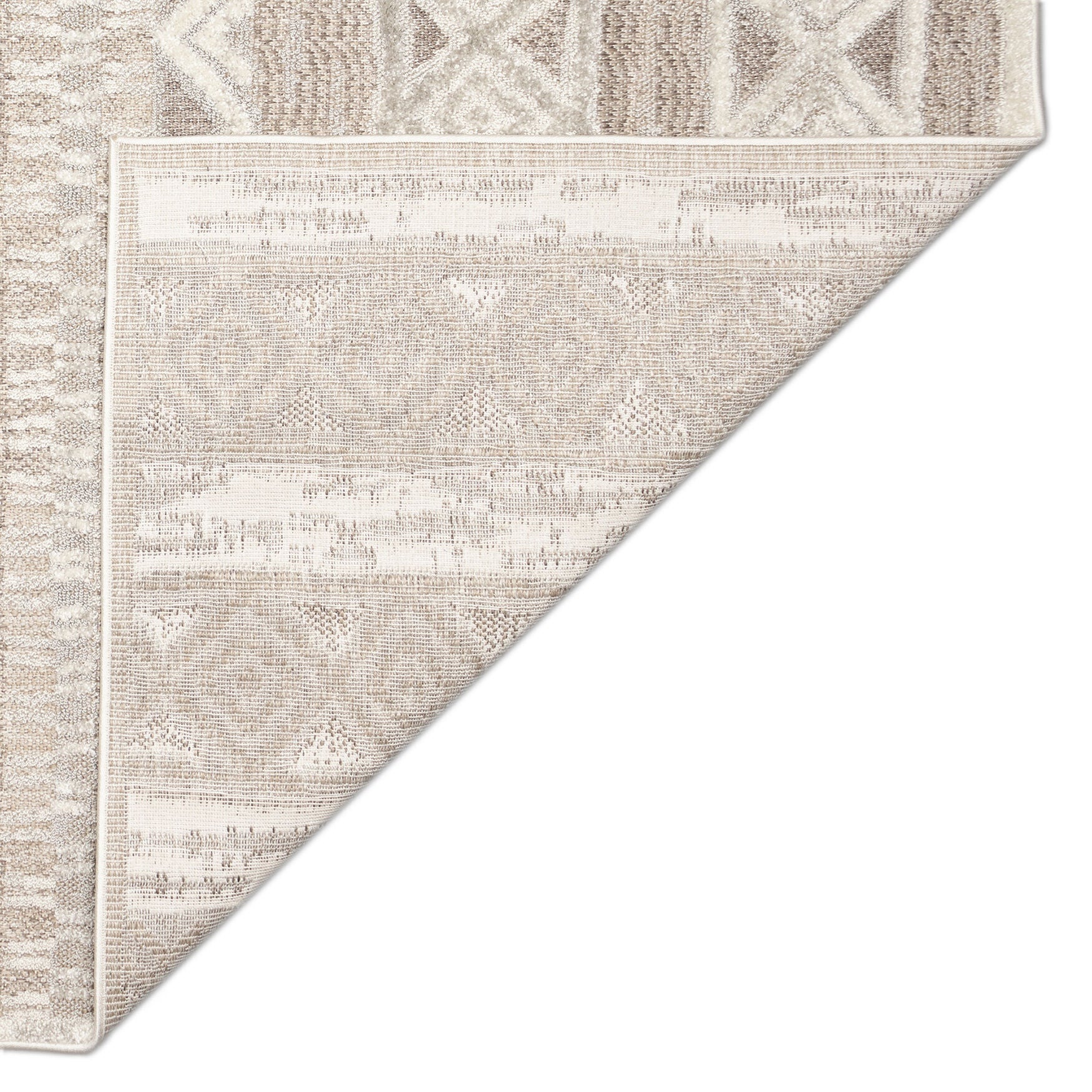 Napoli Diamond Stripe Indoor Area Rug Natural, , on-hover image number 1