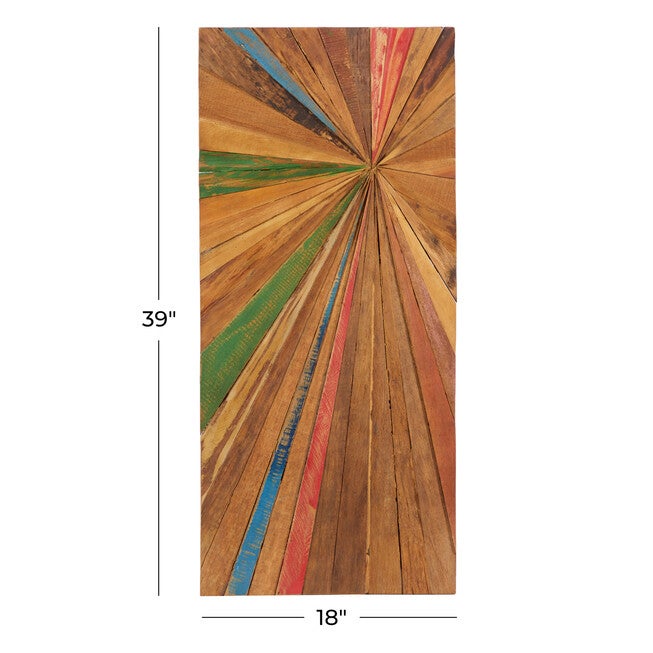 Brown Rustic Abstract Teak Wood Wall Decor Wall Decor, , alternate image number 6