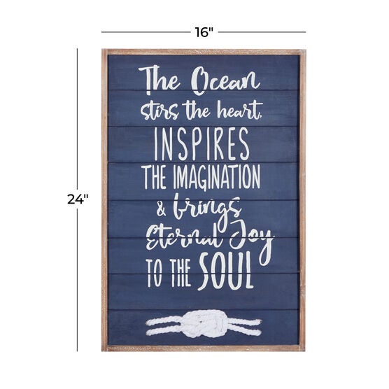 Blue Wood Farmhouse Wall Decor, , alternate image number null