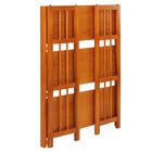 3-Shelf Folding Stackable Bookcase 27.5" Wide-Honey Oak, , alternate image number null