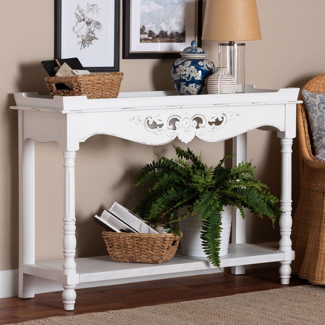 Rafferty Table Collection Rafferty Distressed Console Table | King Size
