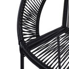 Black Metal Contemporary Outdoor Chair, , alternate image number null