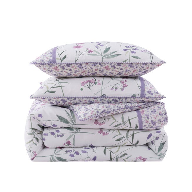 Nola 4 Piece Comforter Set, LILAC, alternate image number null