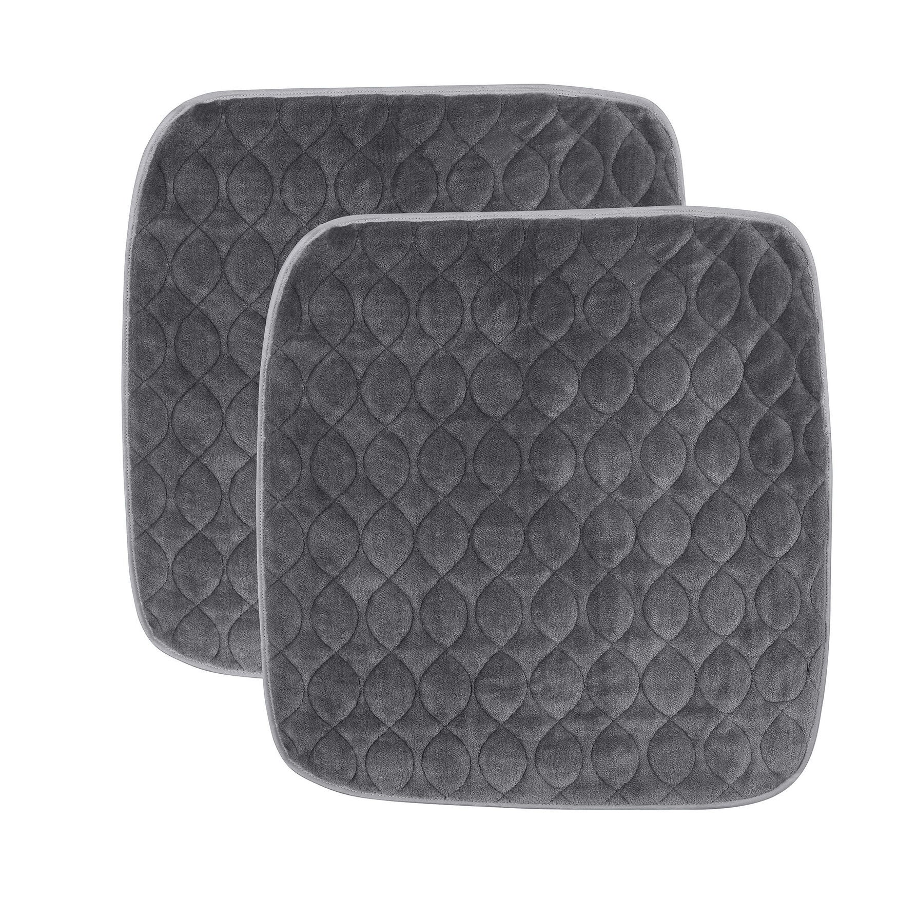 Fresh Ideas Waterproof & Washable Seat Protector 2-Pack with Antimicrobial UltraFresh, Grey, GREY, hi-res image number 0