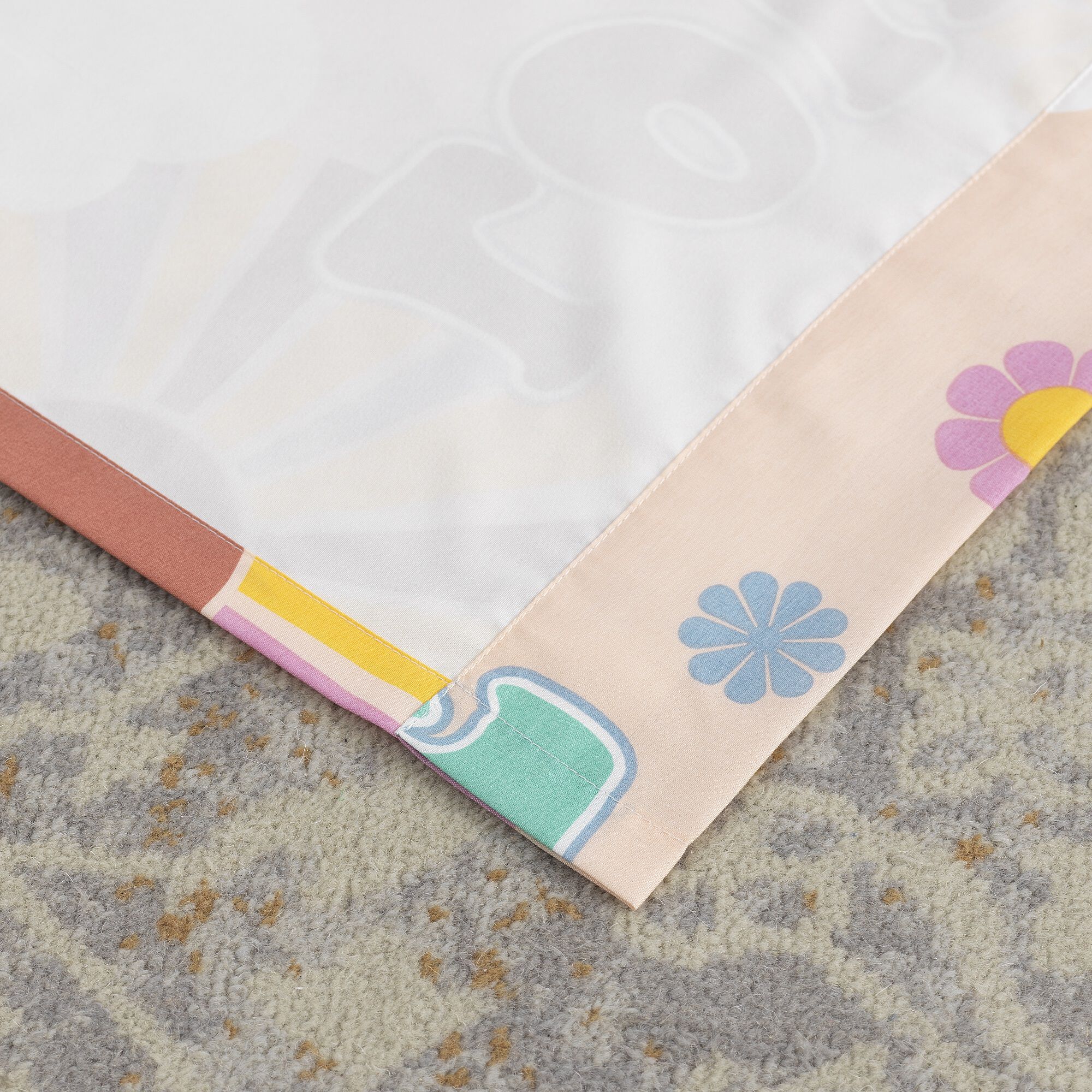 Cassidy Window Treatment Valance Curtains, PEACH, on-hover image number 1