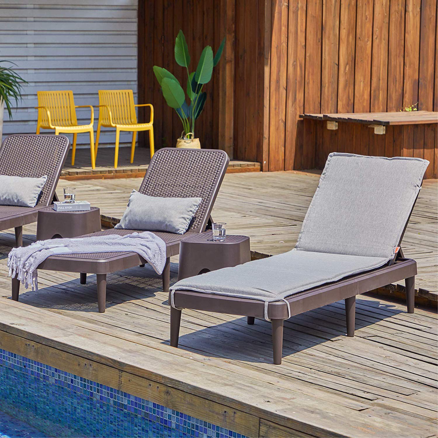 Tahiti Chaise Lounge, BROWN, hi-res image number 0