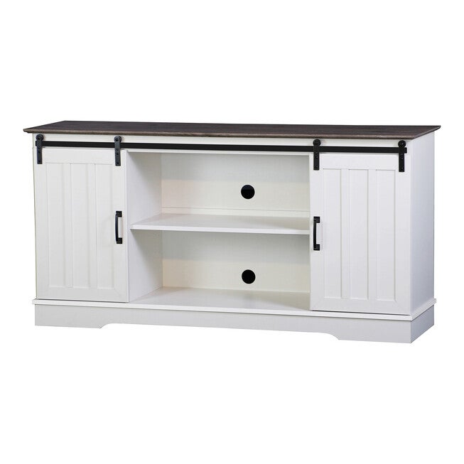 Finley 56-inch TV Stand with 2 Barn Doors, , alternate image number 9