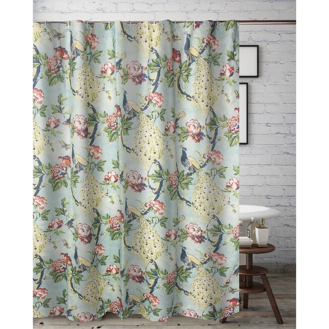 Pavona Shower Curtain, JADE, hi-res image number 0