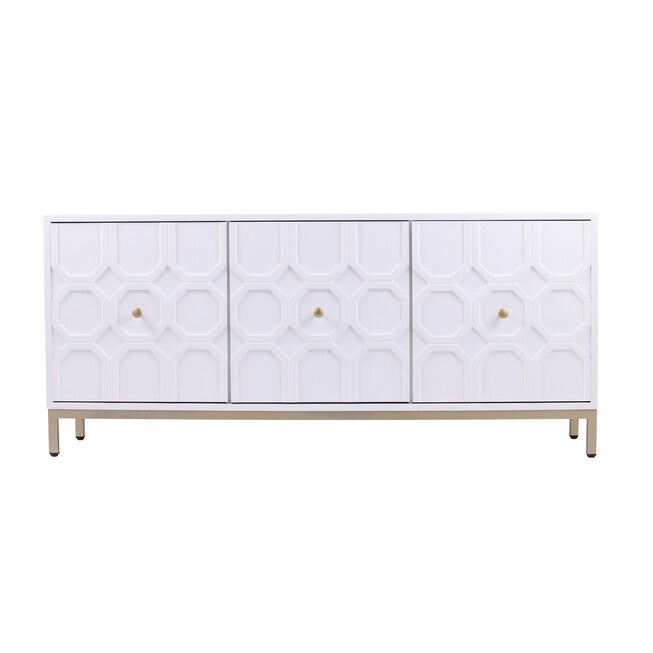 Gramdlynn Antique White Three-Door Accent Cabinet, , alternate image number 1