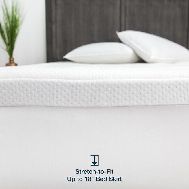 SensorPEDIC 3-Inch Majestic Gel-Infused Memory Foam Mattress Topper, , on-hover image number 1