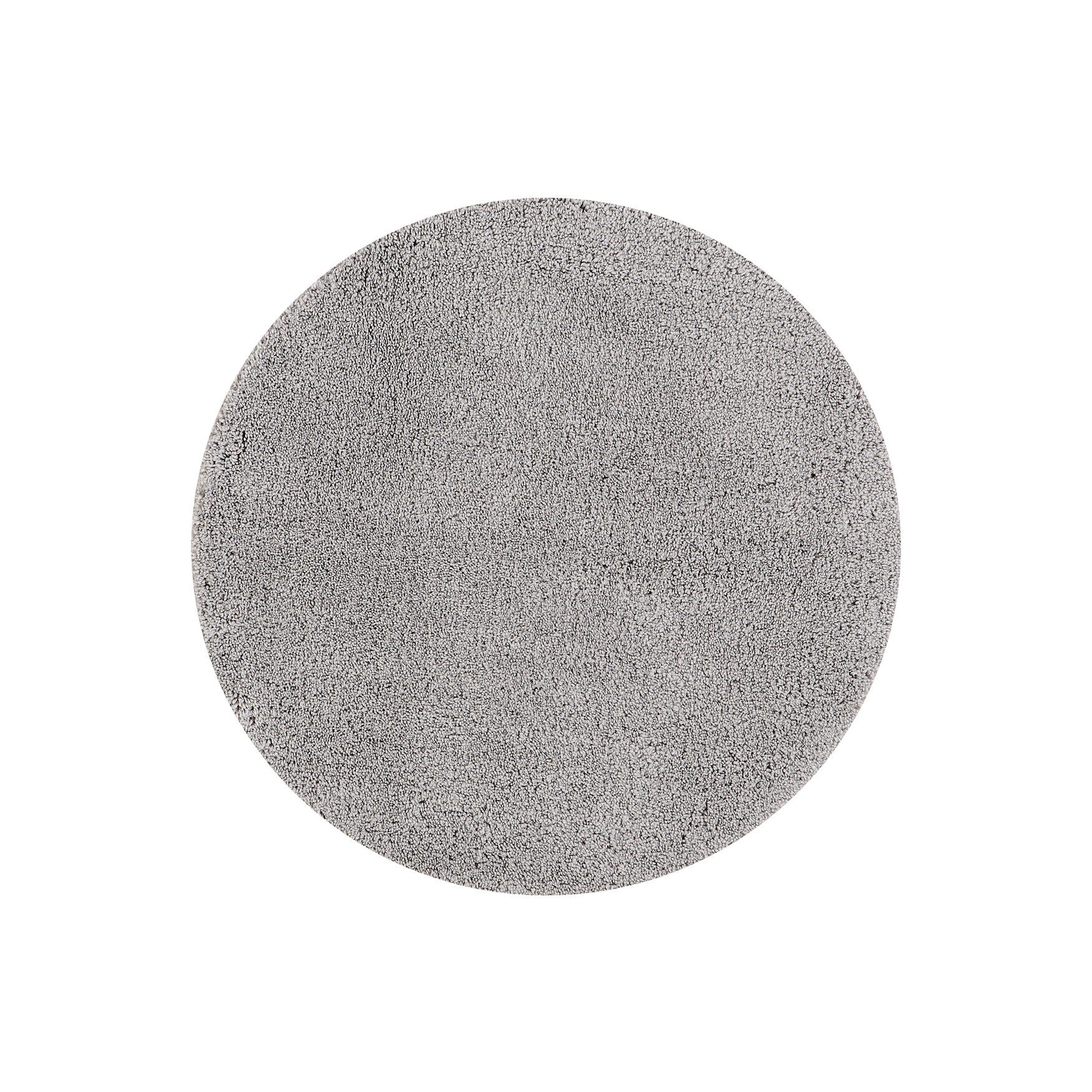 Micro Plush Collection 100% Polyester 30 inches Round Bath Rug, LIGHT GRAY, hi-res image number 0