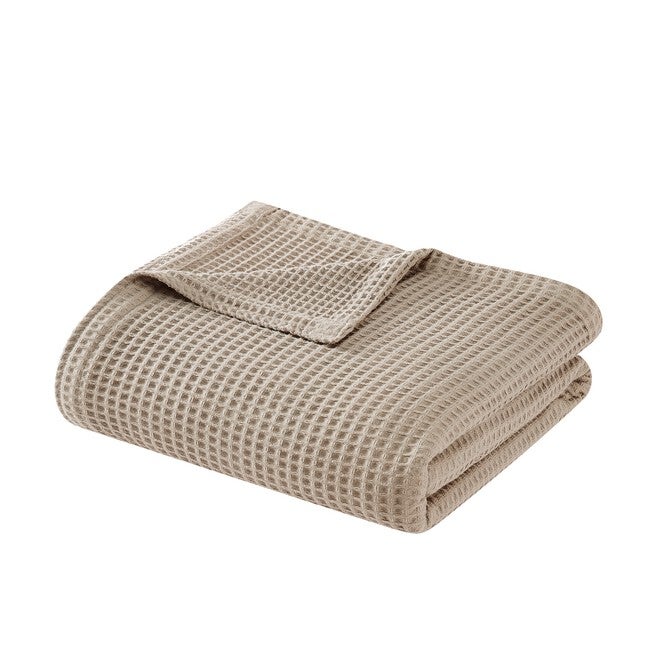 Heritage Cotton Waffle Blanket, , alternate image number null