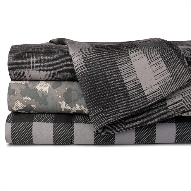 Ecko Buffalo Check Microfiber Sheet Set Sheet Set, , alternate image number null