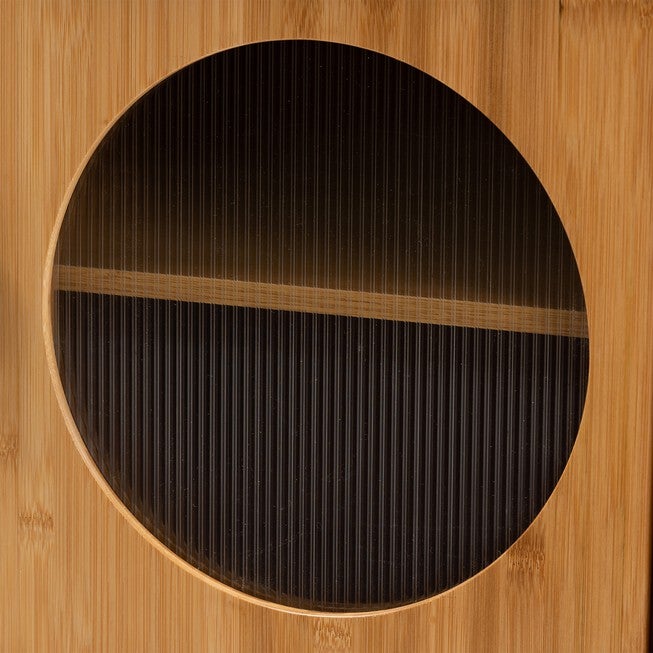 Naresh Mid-Century Modern Transitional Natural Brown Bamboo Wood 1-Door End Table, , alternate image number 4