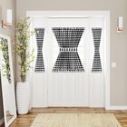 Buffalo Check Rod Pocket Door Panel And Tieback, BLACK WHITE, hi-res image number null