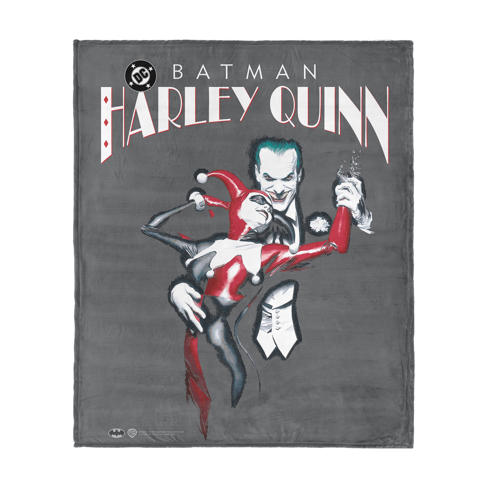 Warner Bros. DC Joker Tango Silk Touch Throw Blanket 50x60 Inches, BLACK, hi-res image number 0
