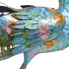 Turquoise Iron Eclectic Birds Garden Sculpture, , alternate image number null