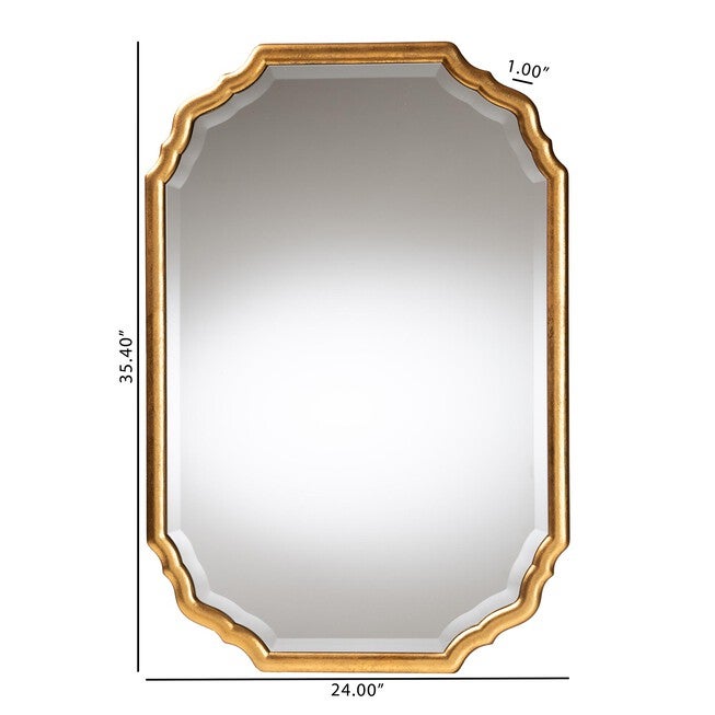 Pacino Antique Goldleaf Accent Wall Mirror, ANTIQUE, alternate image number 5