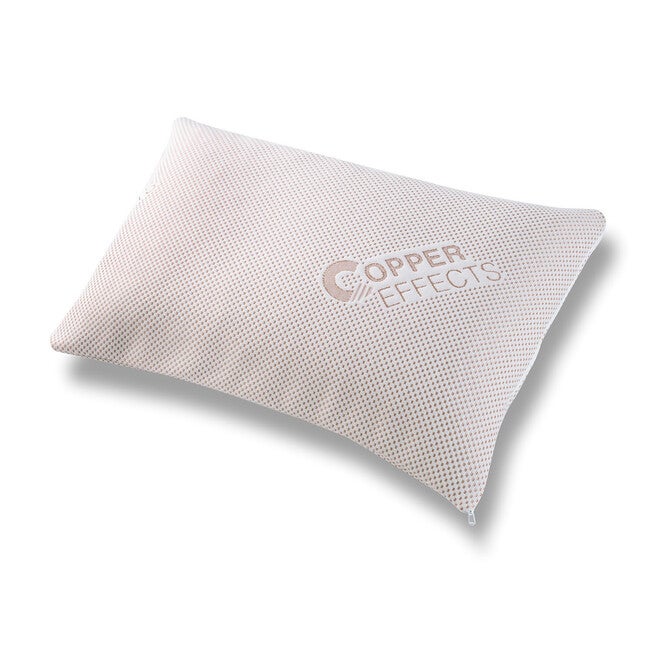 All-In-One Copper Effects Antimicrobial Sleep Pillow, Standard, WHITE, hi-res image number 0