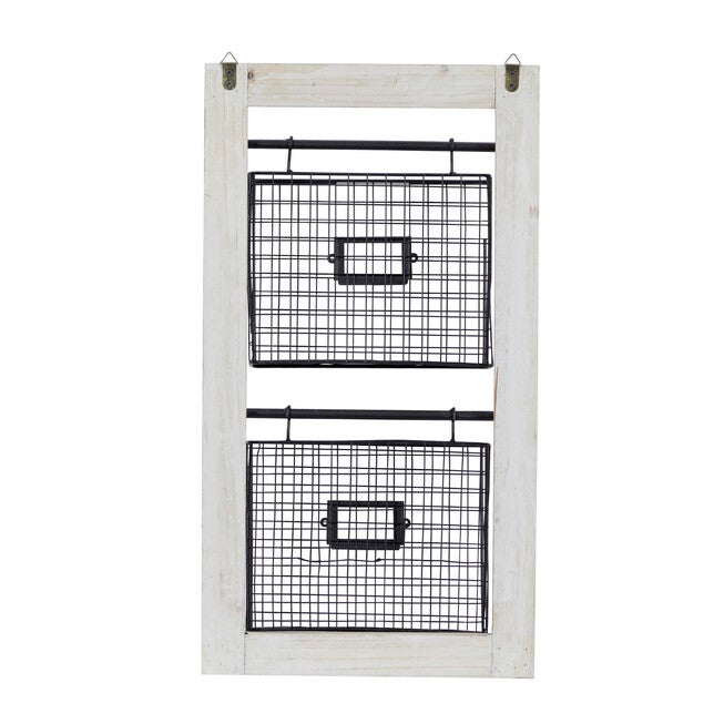 Black Metal Farmhouse Magazine Rack Holder Magazine Rack Holder, , on-hover image number null