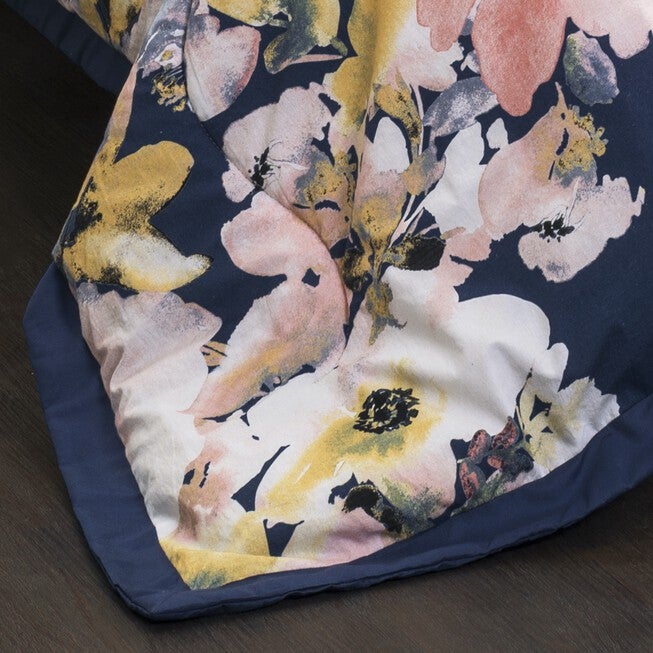Lush Décor Floral Watercolor Comforter Blue 7-Pc. Set, , alternate image number null