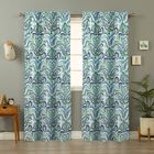 Provence Paisley Window Panel Pair, BLUE WHITE GREEN, hi-res image number 0