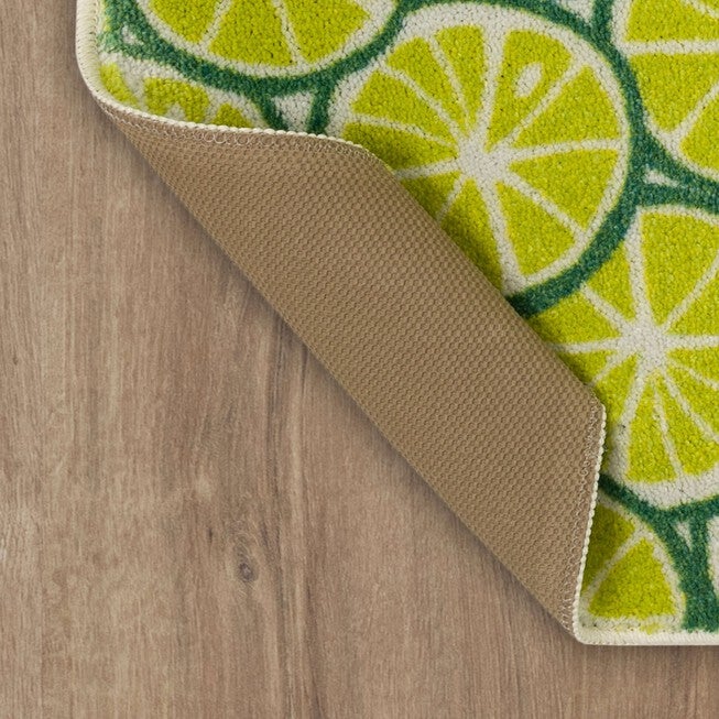 On Island Time Lime Green Kitchen Rug, , alternate image number 2