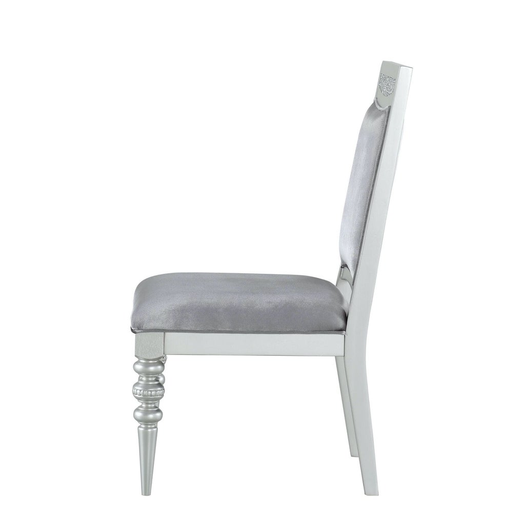 Side chair shown from side angle highlighting leg and profile
