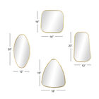 Cosmoliving By Cosmopolitan Set Of 4 Wall Mirror, , alternate image number null