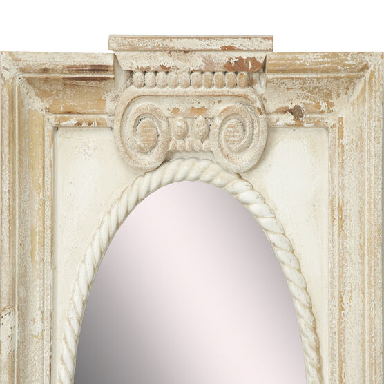 Set Of 4 Brown Wood Vintage Wall Mirror, , alternate image number null