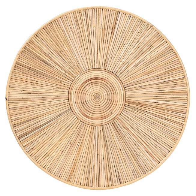 Miami Bohemian Light Honey Rattan Coffee Table, , on-hover image number null