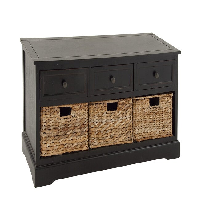 Dark Brown Farmhouse Wood Storage Unit, 20 x 42, , alternate image number null