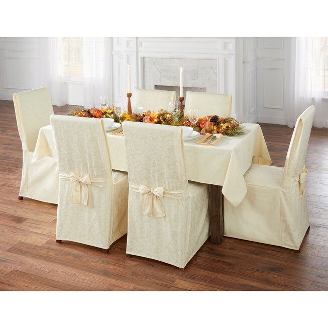 Damask 60 inches x 120 inches Tablecloth, , alternate image number null