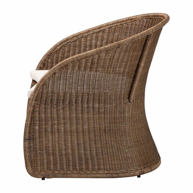 Kintamani Bohemian Greywashed Rattan Accent Chair, GREYWASHED, alternate image number null