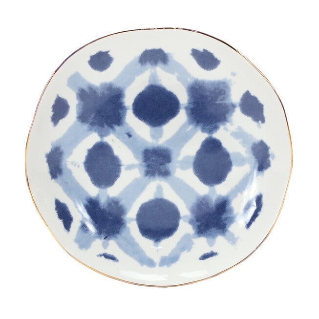 Plate (Set of 4) 7 inchesD Ceramic, BLUE/WHITE, alternate image number 1
