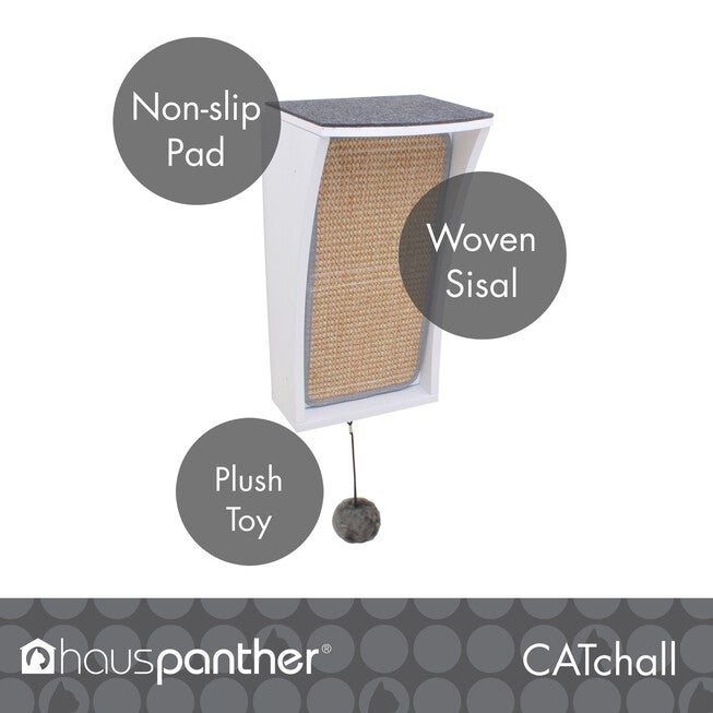 Hauspanther CATchall - Wall Mounted Cat Scratcher, Toy Storage & Perch, , alternate image number null