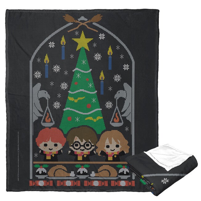 Wb Harry Potter Celebrating Together Silk Touch Throw, O, hi-res image number 0