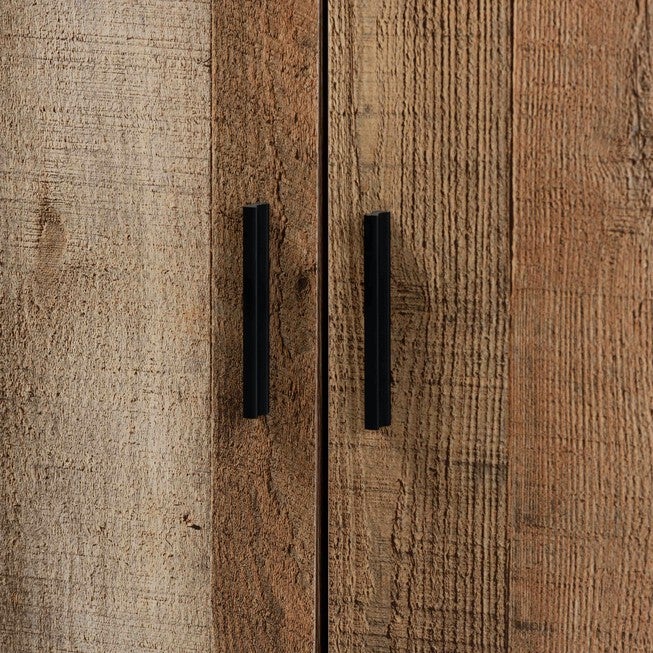 Cyrille Farmhouse Rustic Finished Wood 4-Door Shoe Cabinet Furniture, , alternate image number 4