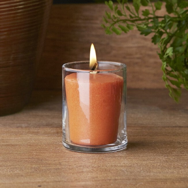 Pumpkin Spice Scented Votive Candle, Set 3, , on-hover image number null
