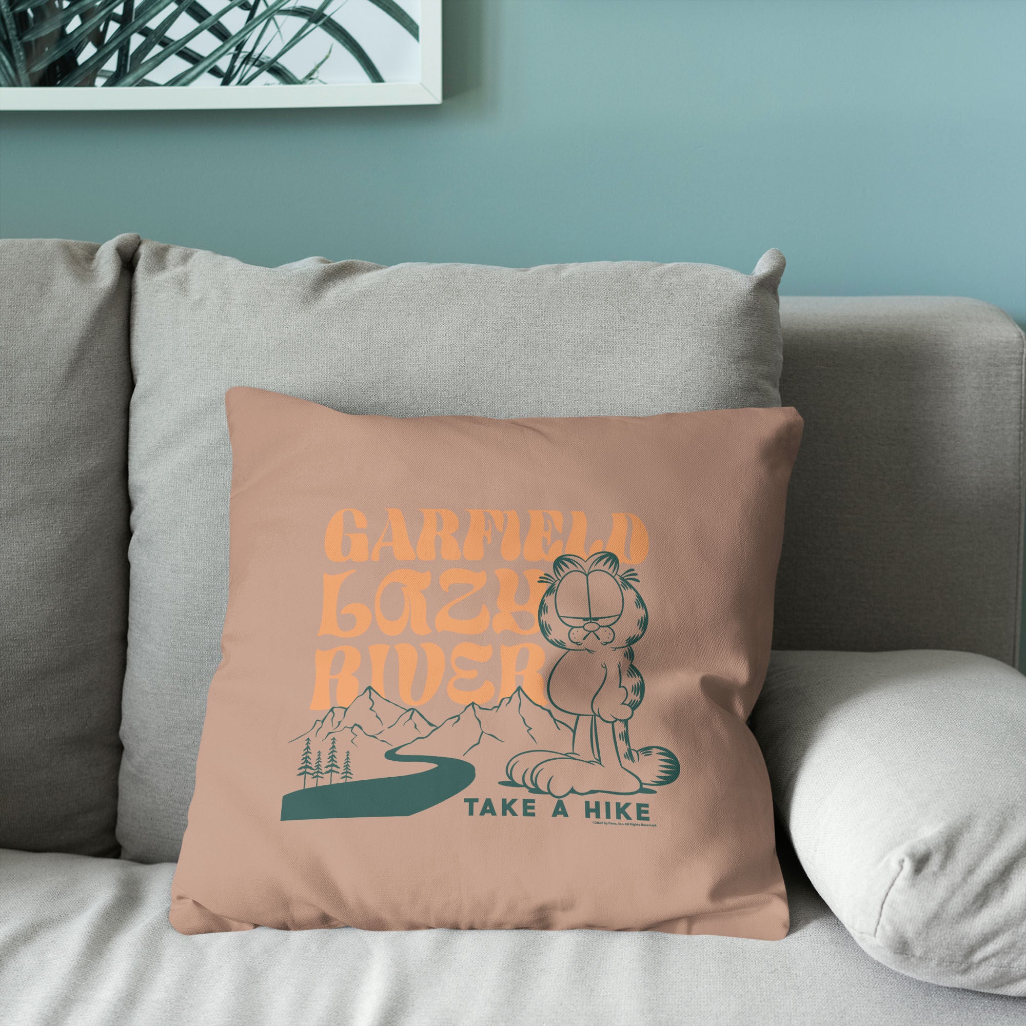 Nickelodeon Garfield Take a Hike Throw Pillow 18X18 Inches, BROWN, alternate image number 3