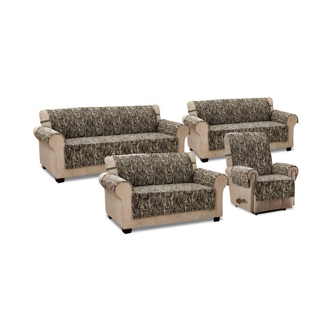 Camo Plush Loveseat Furniture Cover, , alternate image number null