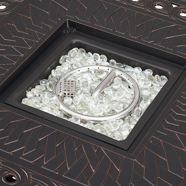 Cartney 32 inches Square Aluminum LPG/NG Fire Pit, , alternate image number 5