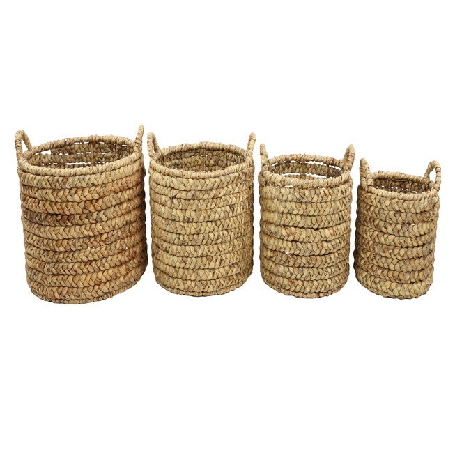 Set Of 4 Brown Sea Grass Coastal Storage Basket Storage Basket, , alternate image number null